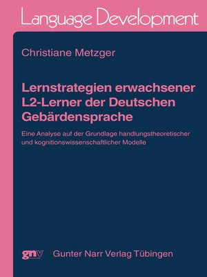 cover image of Lernstrategien erwachsener L2-Lerner der Deutschen Gebärdensprache
